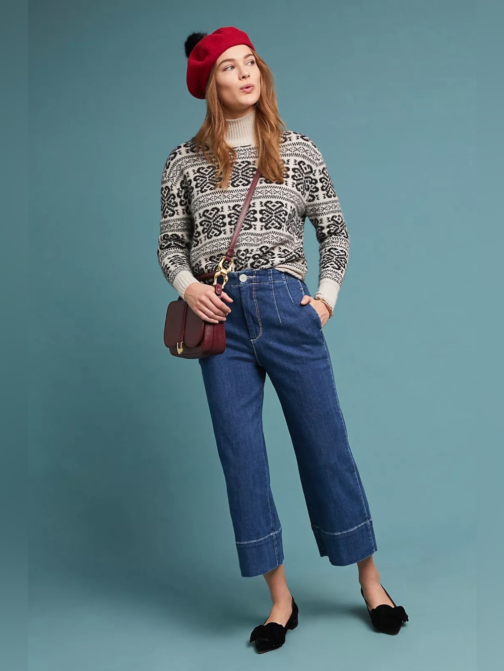 Pilcro Ultra High-Rise Wide-Leg Jeans 29